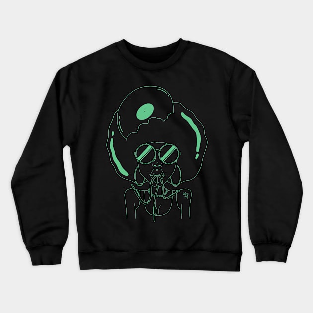 Groove is in the hair Crewneck Sweatshirt by ritmical-mente